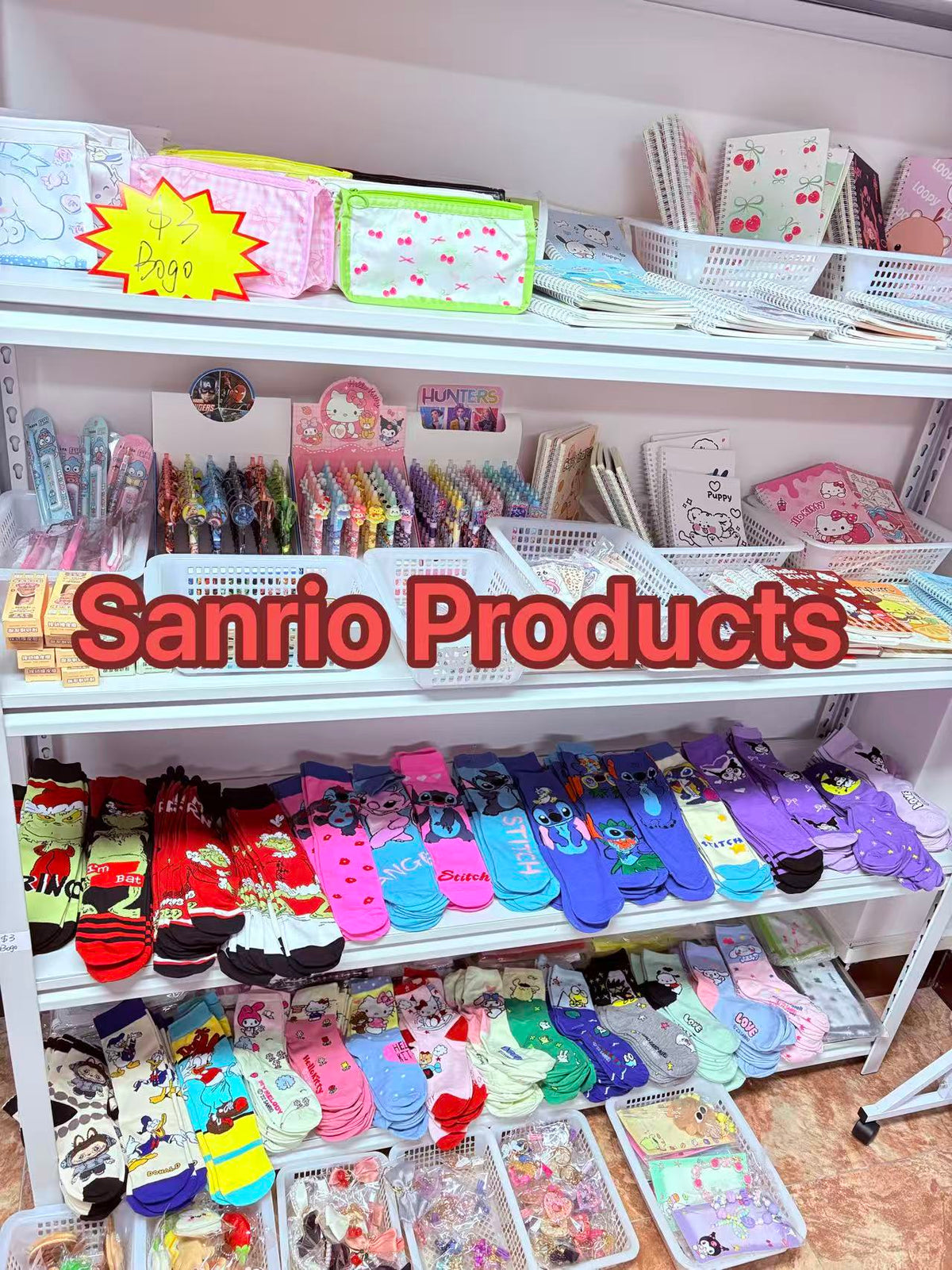 Sanrio products clearance sale—Buy one get one.