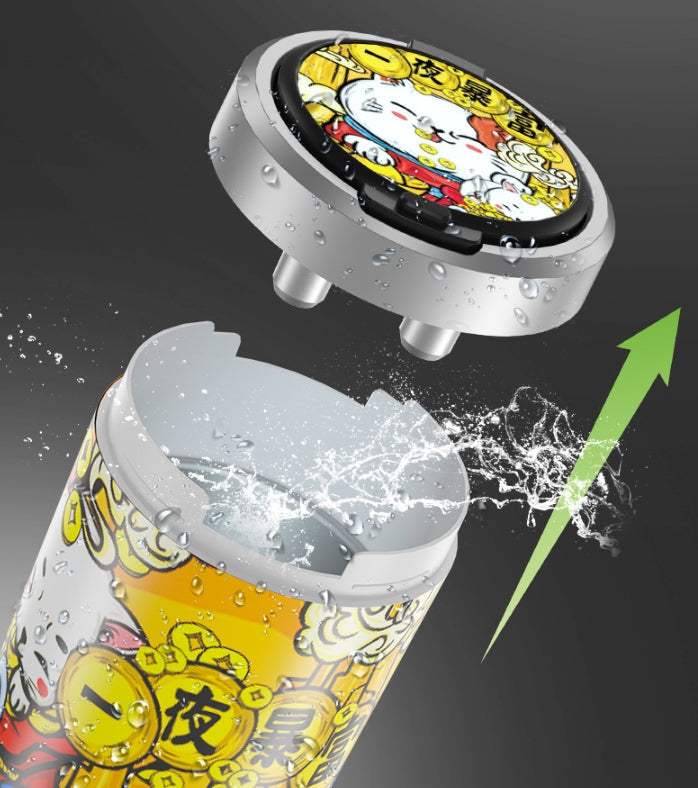 Portable car ashtray with lighted led
