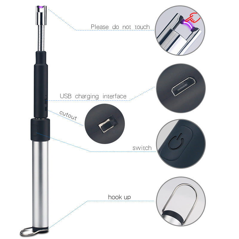 Retractable Arc Ignition Gun Kitchen Igniter Lighter