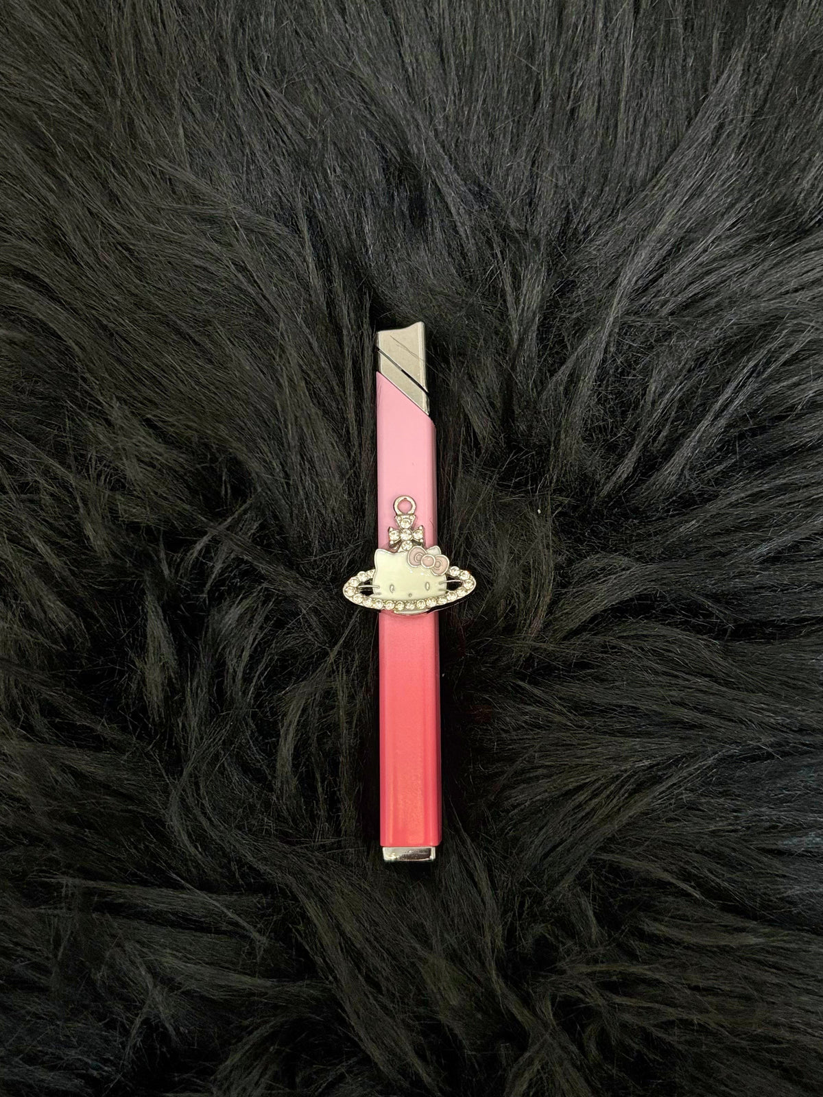 Handmade Saturn Hello Kitty Small Thin Strip Lighter